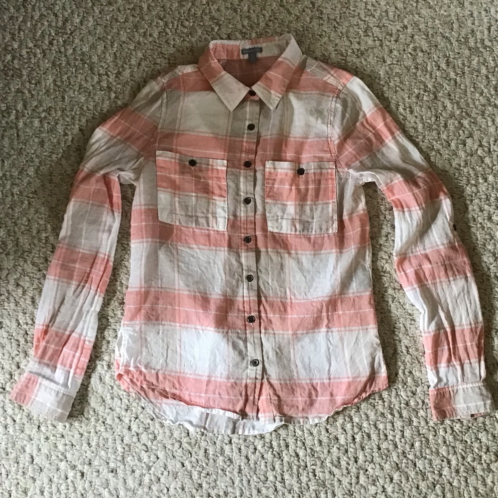 Charlotte Russe Plaid Button Down
